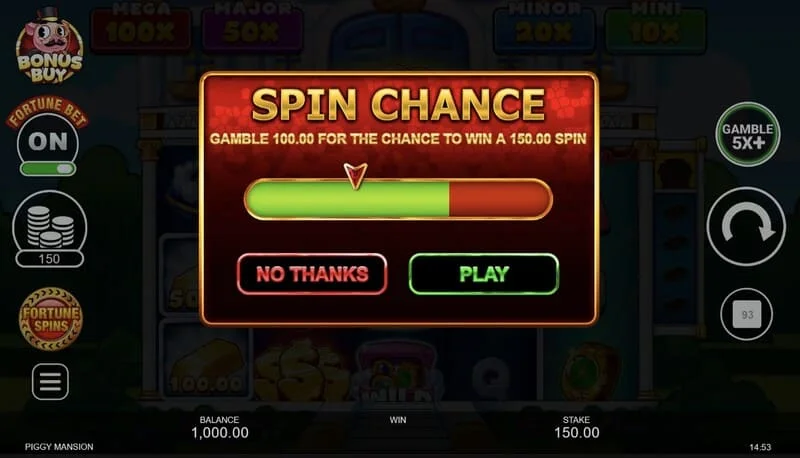 Piggy Mansion - Free Spins को ट्रिगर करना